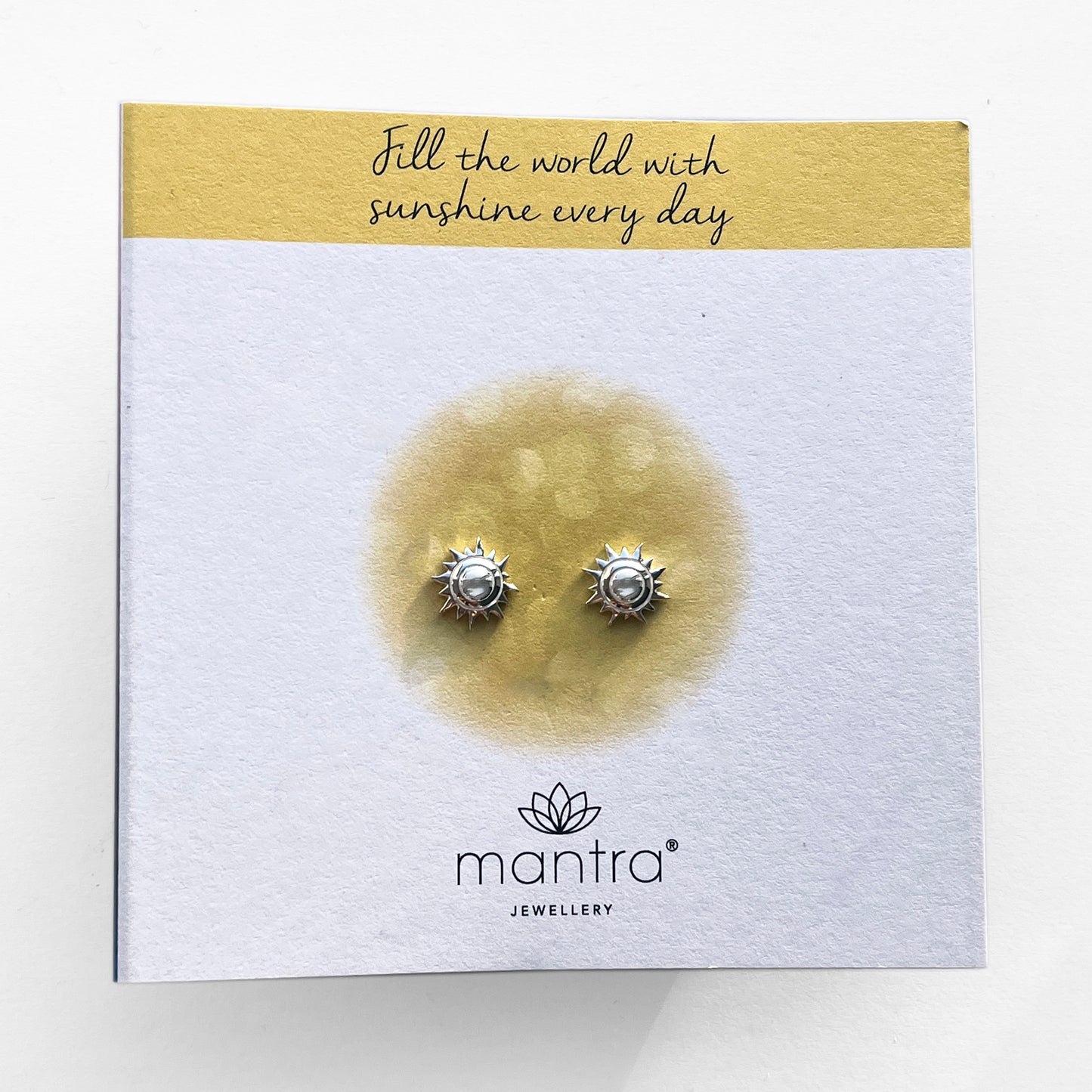 Sun Earrings in Sterling Silver