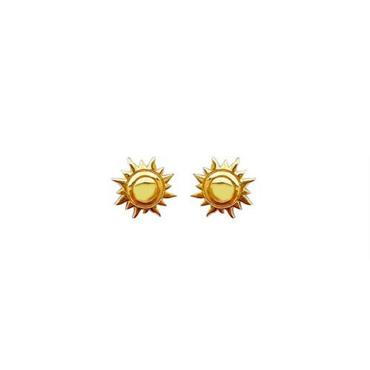 Sun Earrings in Gold