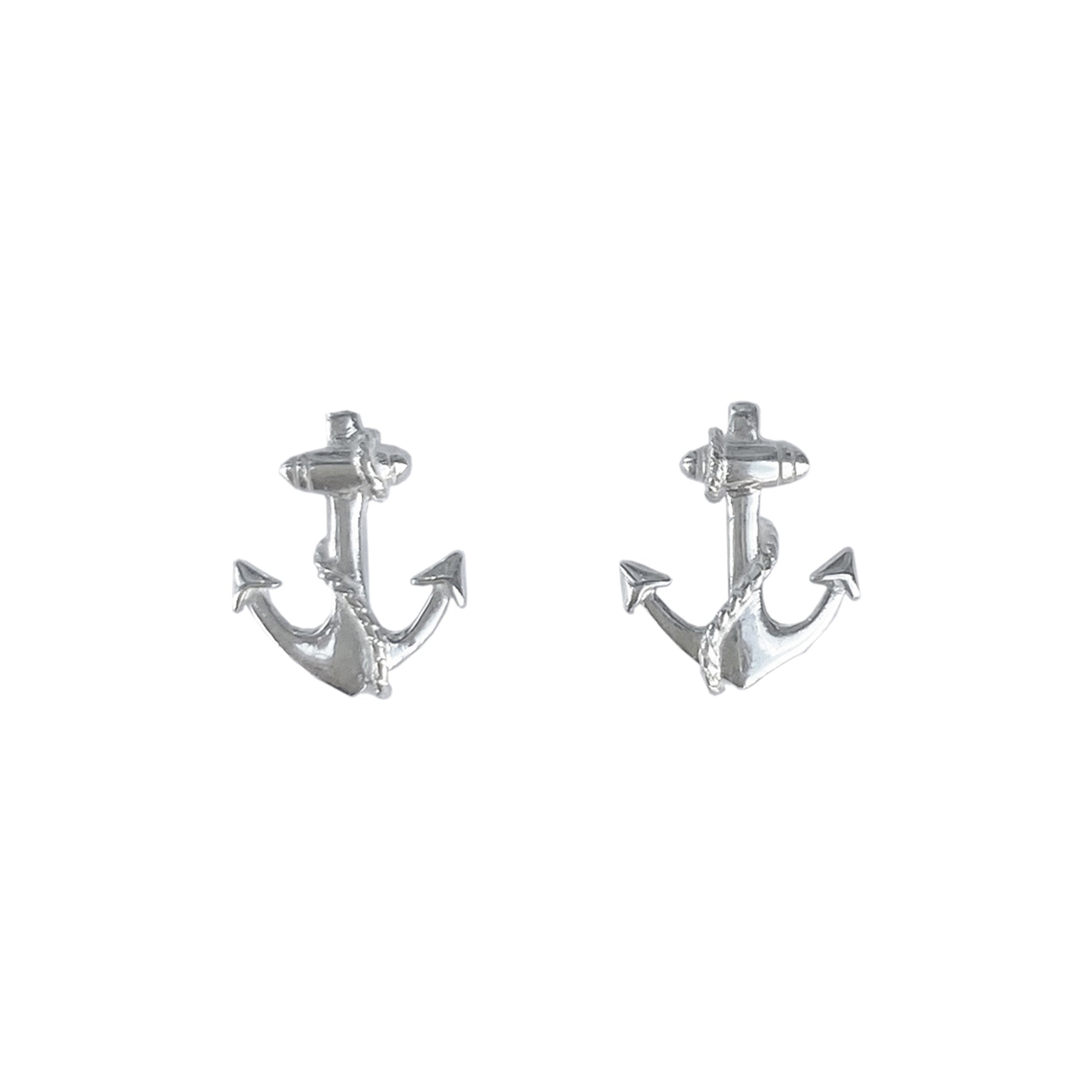 Mantra Jewellery Anchor Earrings in Sterling Silver