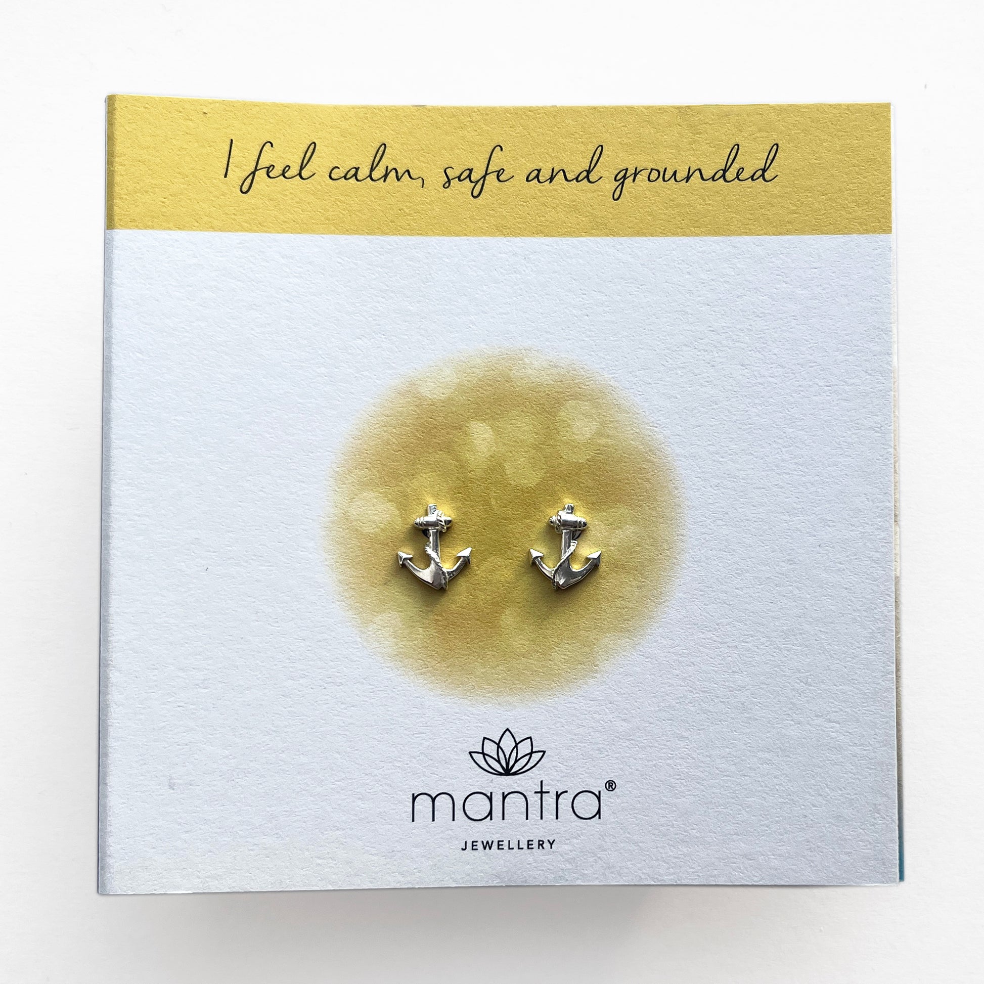 Mantra Jewellery Anchor Earrings in Sterling Silver