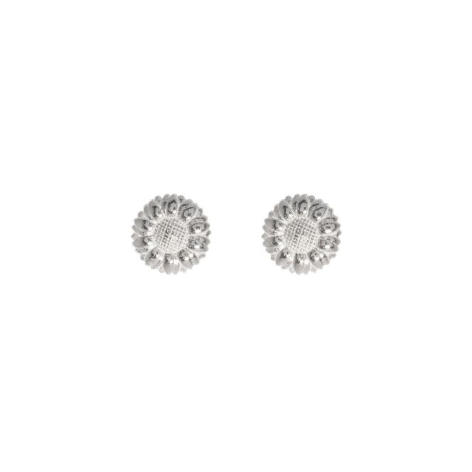 Mantra Jewellery Sunflower Earrings in Sterling Silver