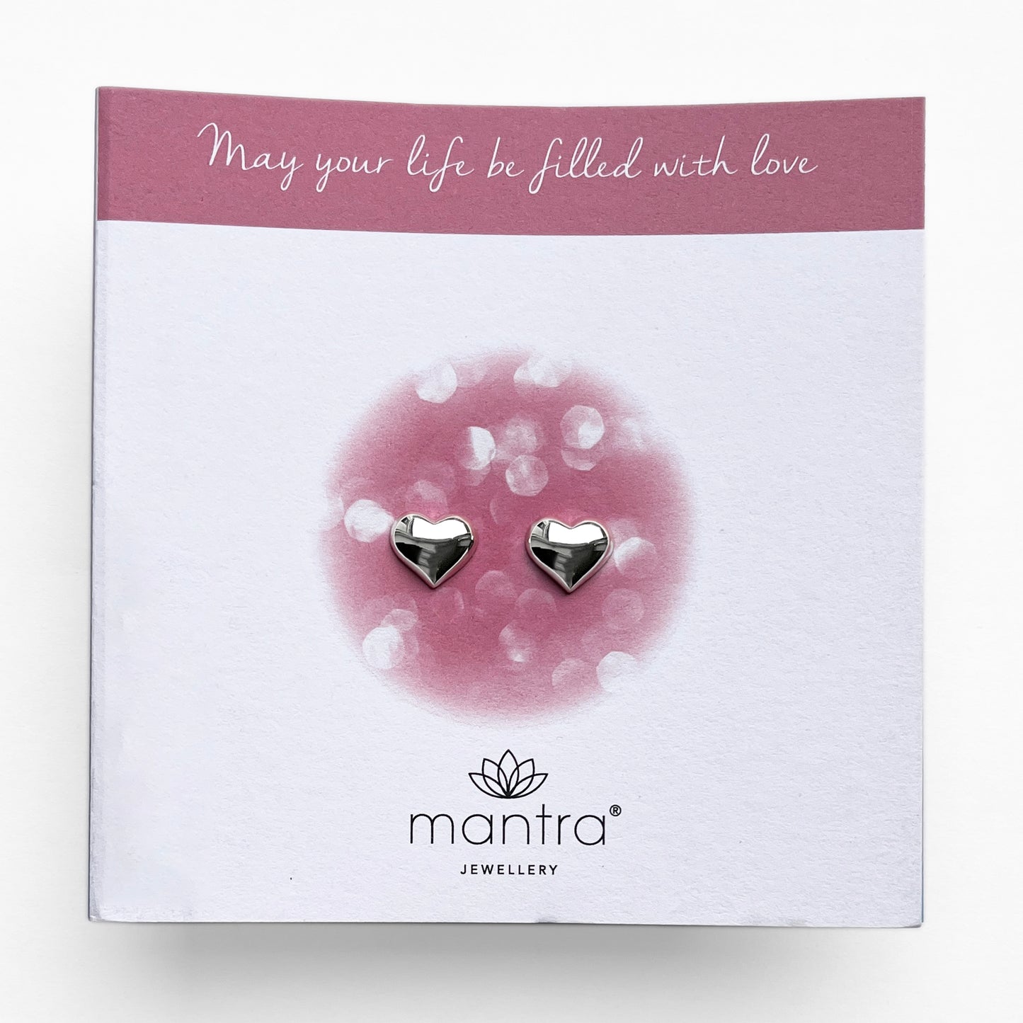 Heart Earrings in Sterling Silver