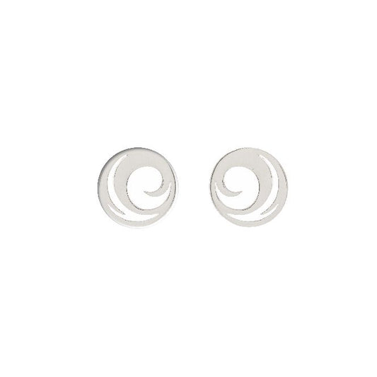 Wave Earrings in Sterling Silver