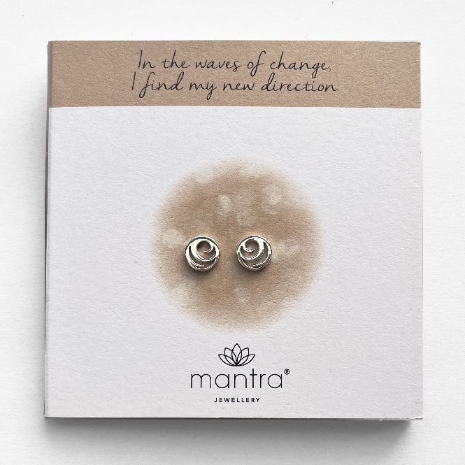 Wave Earrings in Sterling Silver