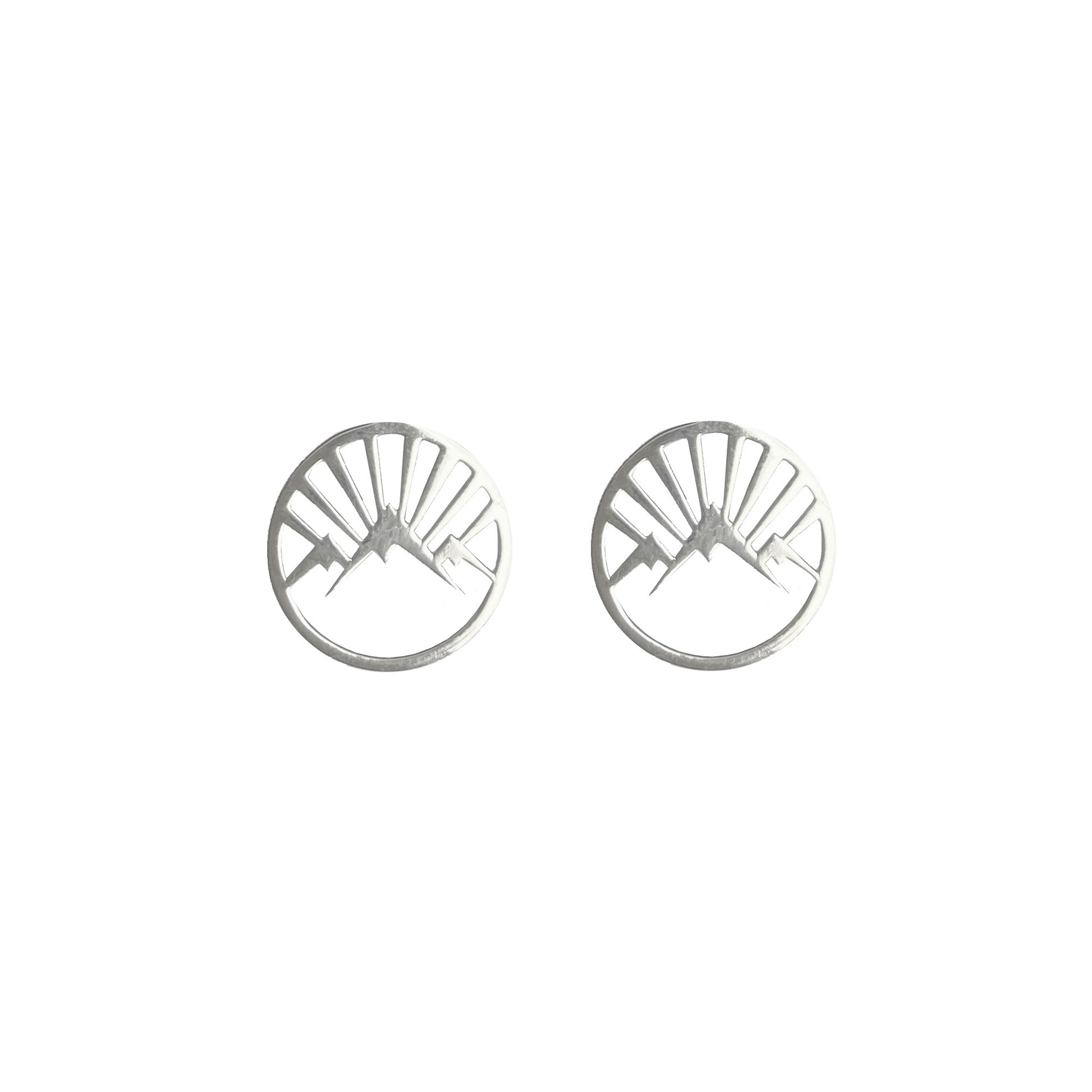 Mantra Jewellery Mountain Earrings in Sterling Silver