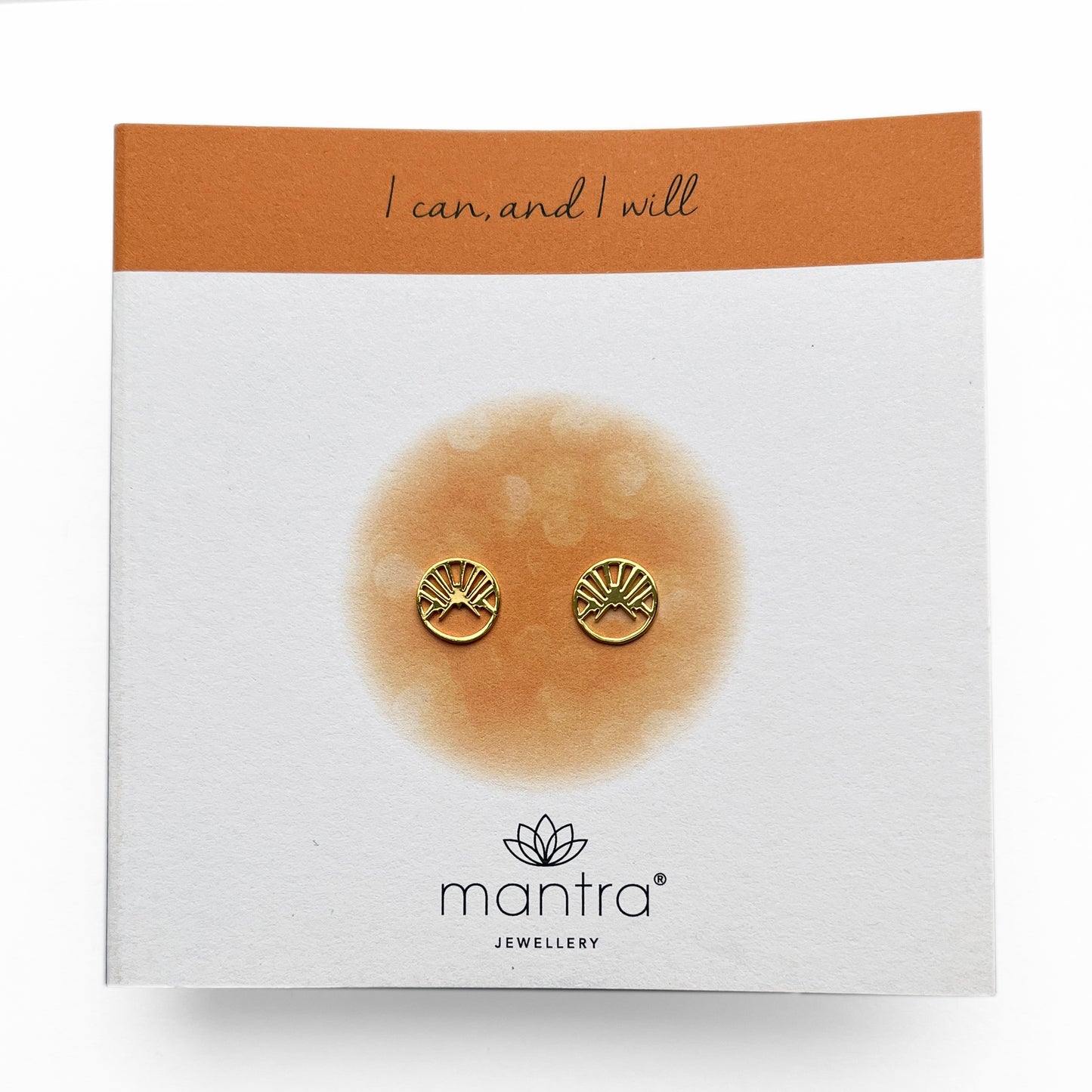 Mountain Earrings in Gold