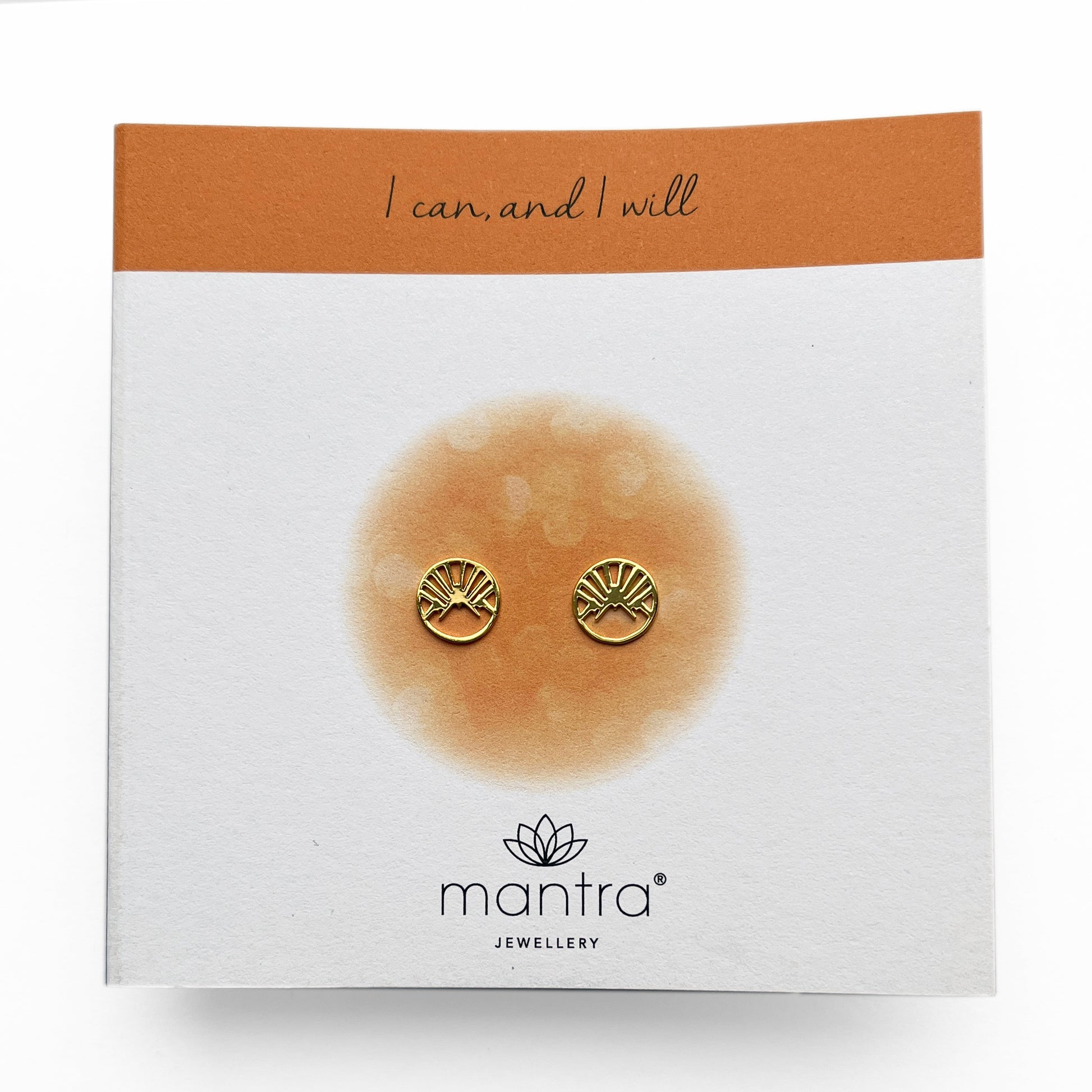 Mantra Jewellery Mountain Earrings in Gold