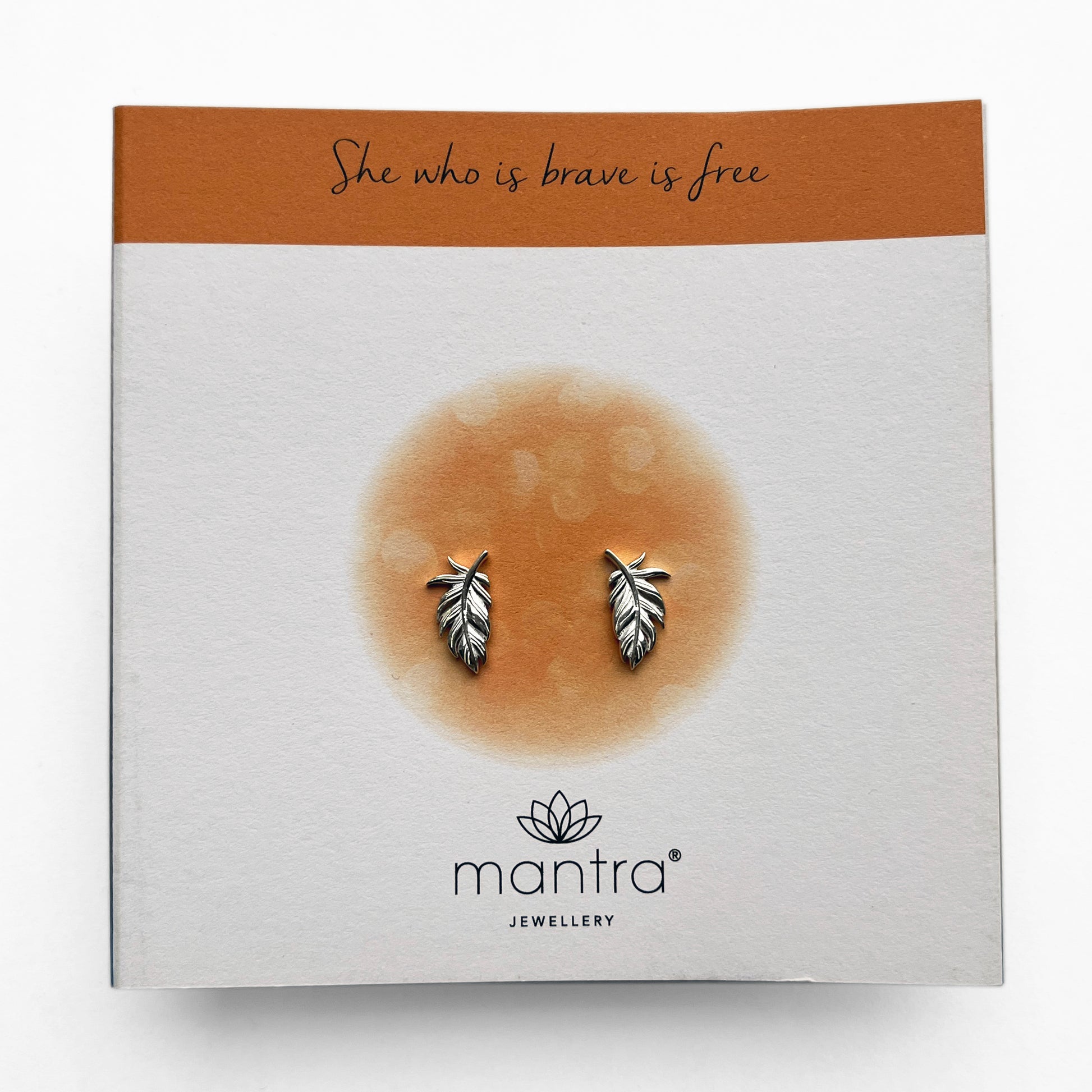 Mantra Jewellery Plume Earrings in Sterling Silver