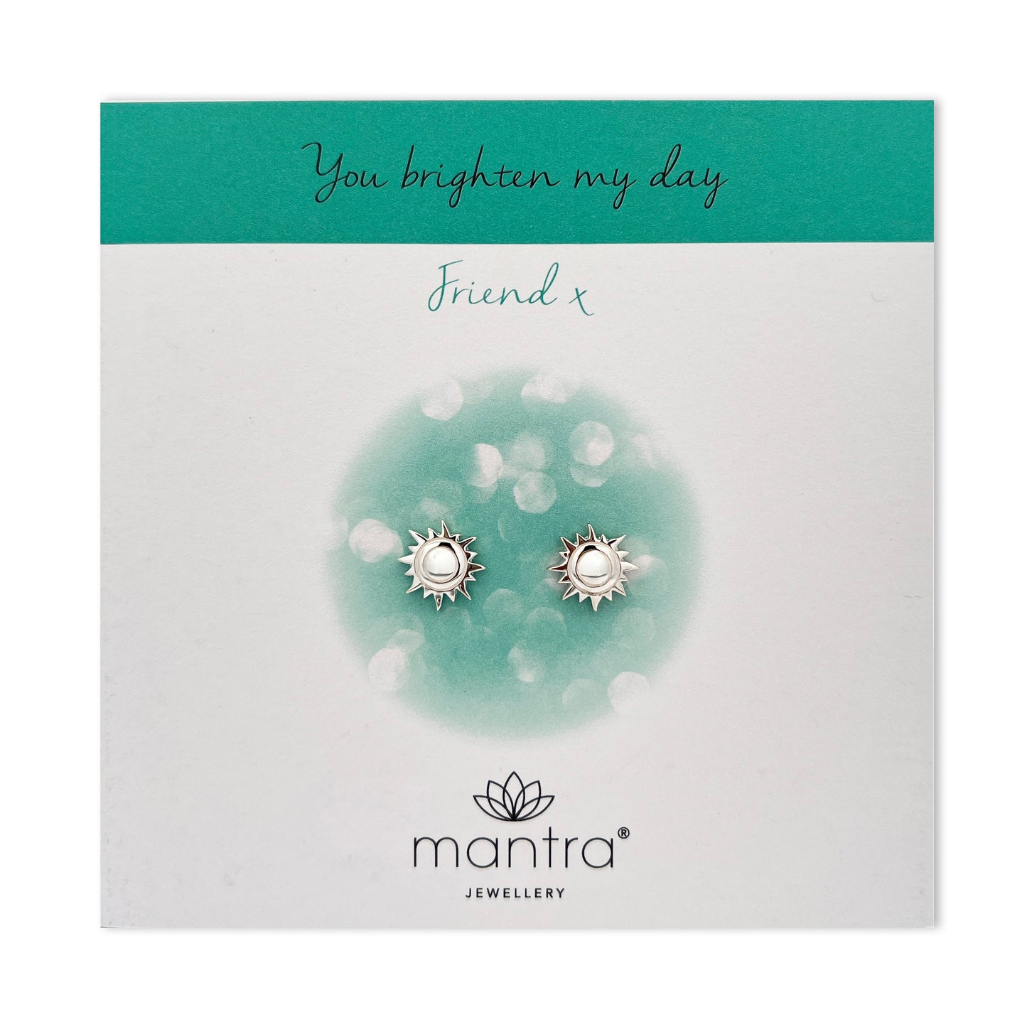 Friendship Sunshine Earrings in Sterling Silver