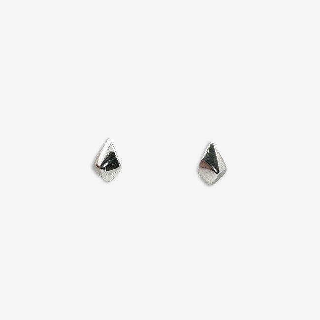 Grace & Co Silver Pebbles Stud Earrings