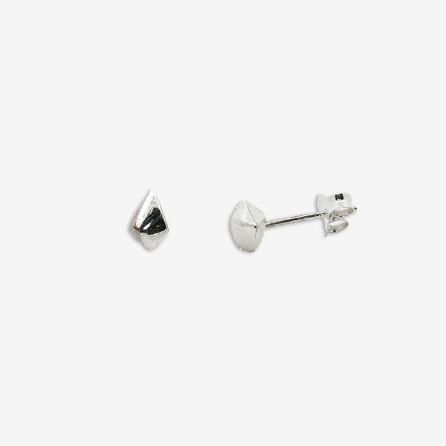 Grace & Co Silver Pebbles Stud Earrings