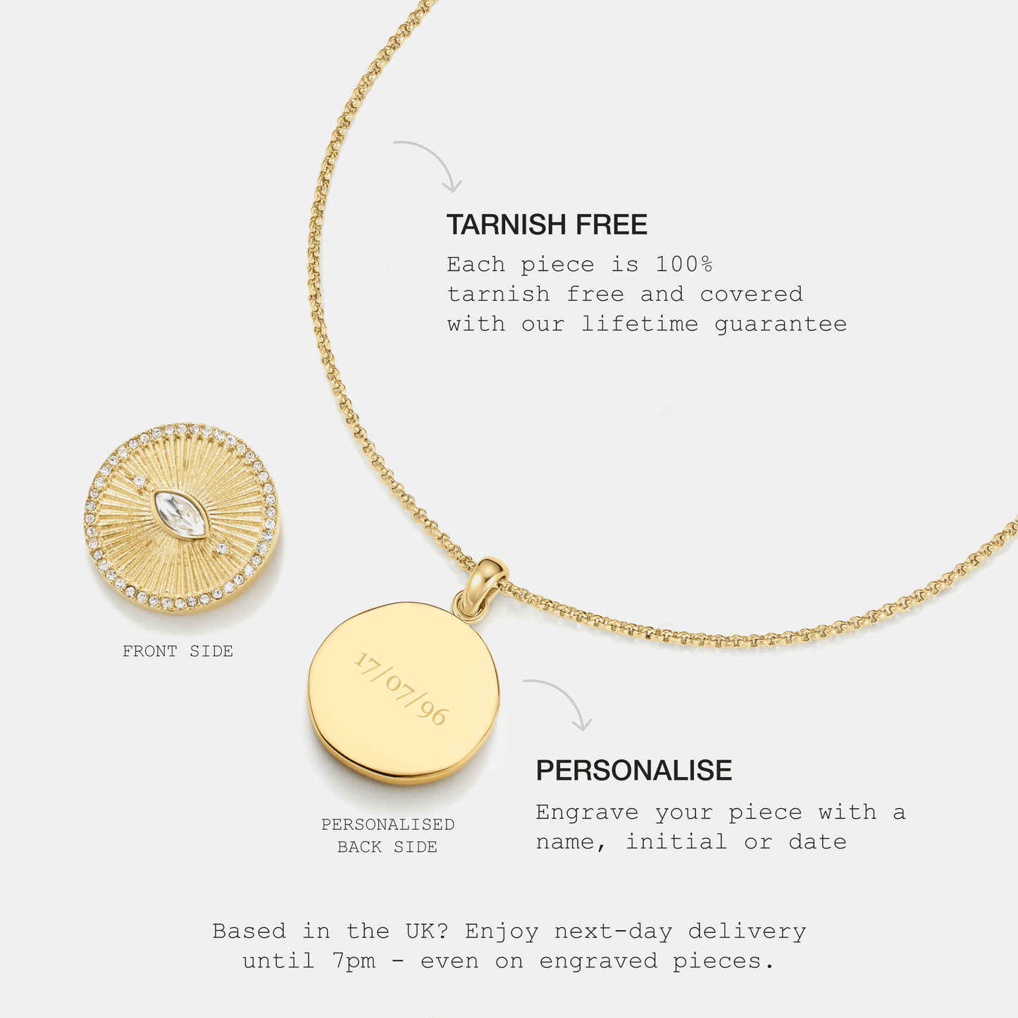 Gold Evil Eye Talisman Necklace