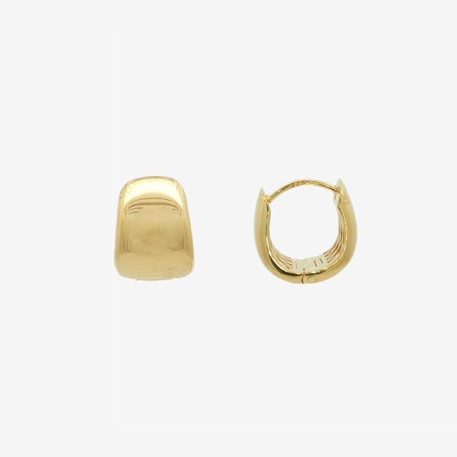 Grace & Co Gold Chunky Huggie Clip Earrings