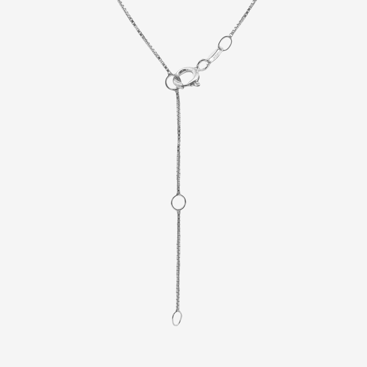 Silver 6mm Snake Light Box Chain Necklace, 45cm