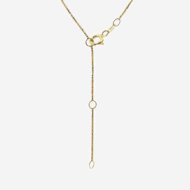 Grace & Co Gold 6mm Snake Light Box Chain Necklace, 45cm