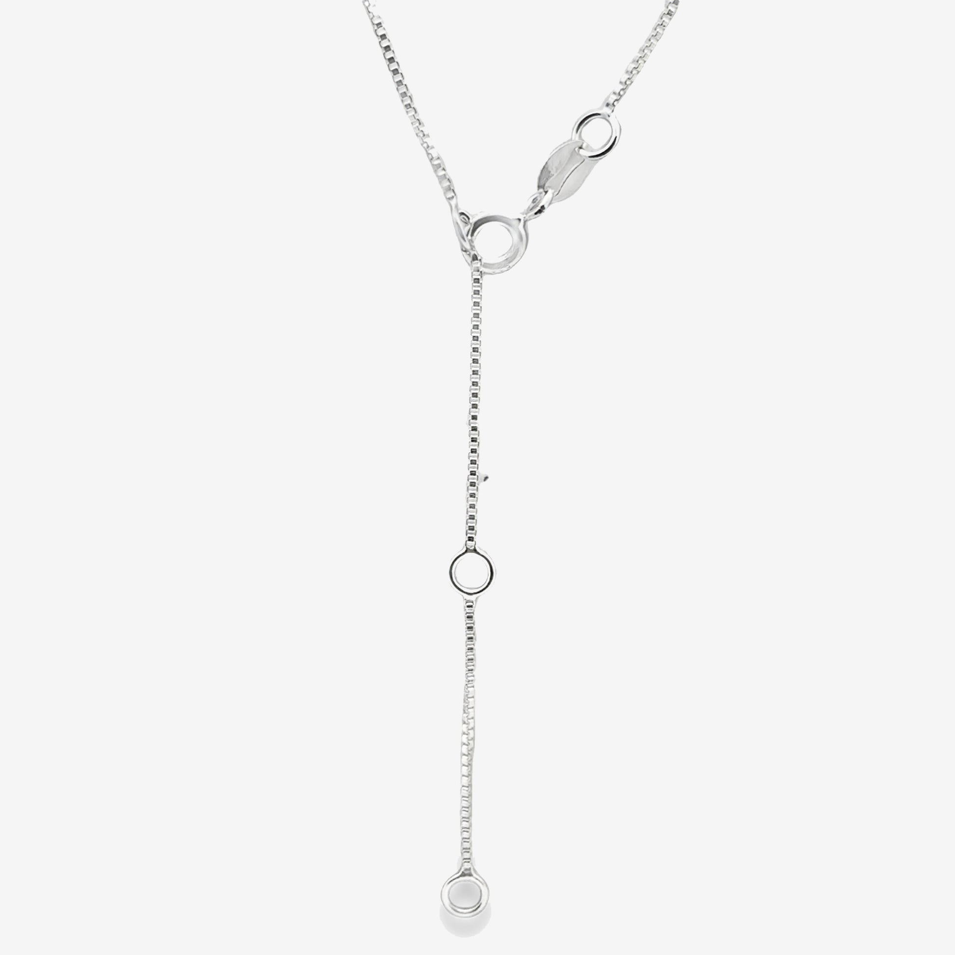 Grace & Co Silver 5mm Light Box Chain Necklace, 50cm