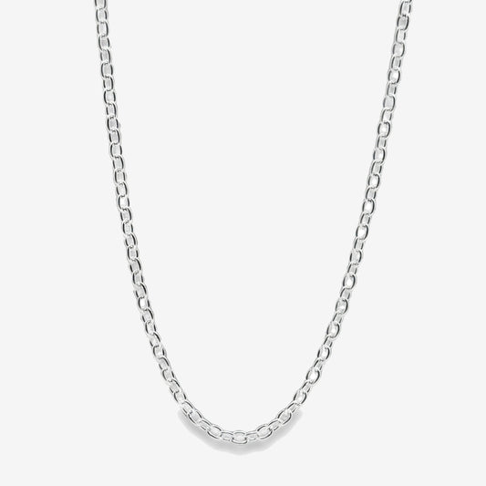 Silver Classic Chain Necklace, 85cm