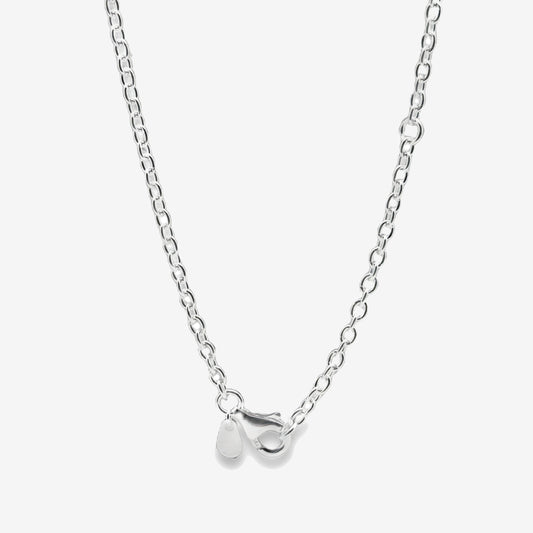 Silver Classic Chain Necklace, 85cm