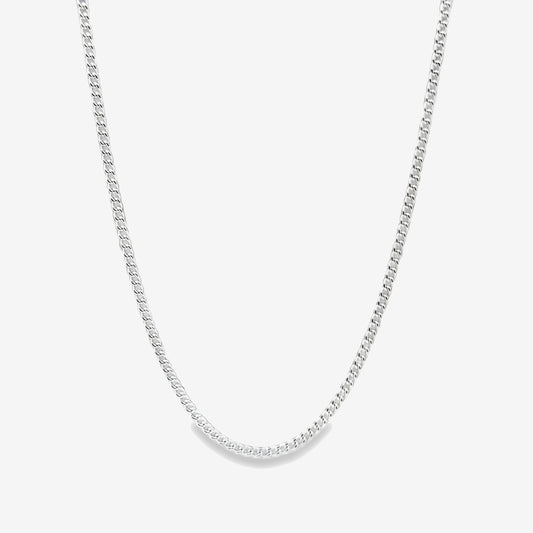Silver Slider Chain Necklace, 60cm