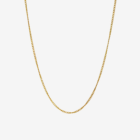 Gold 24inch Lobster Slider Chain Necklace