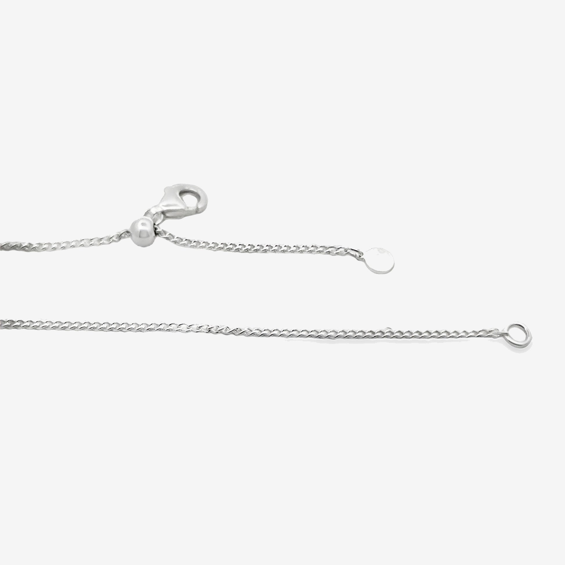 Grace & Co Silver Slider Chain Necklace, 60cm