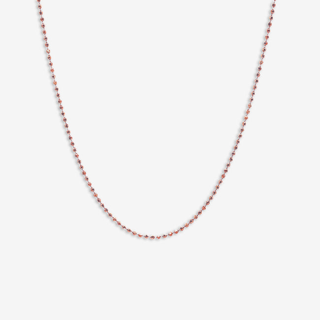Grace & Co Rose Gold Plated 18+2 Beaded Chain Necklace