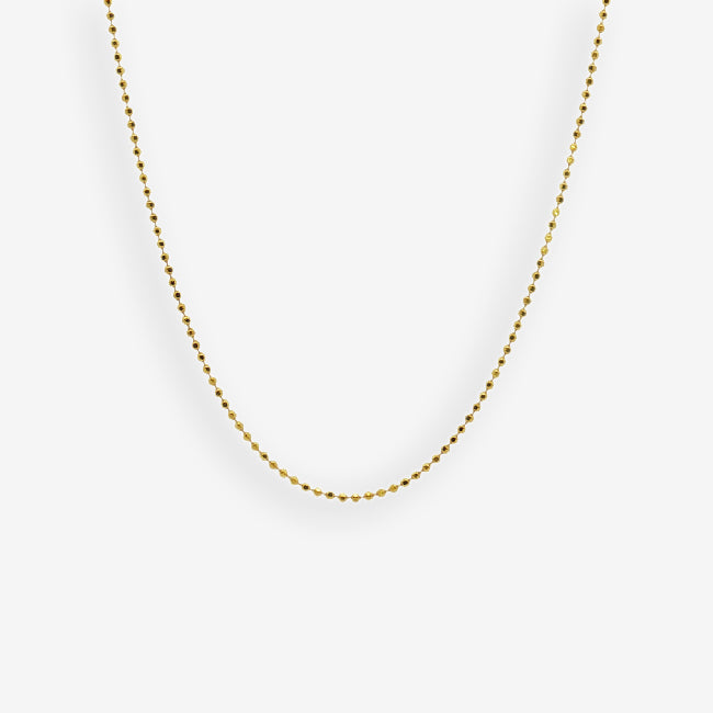 Grace & Co Gold 18+2 Beaded Chain Necklace