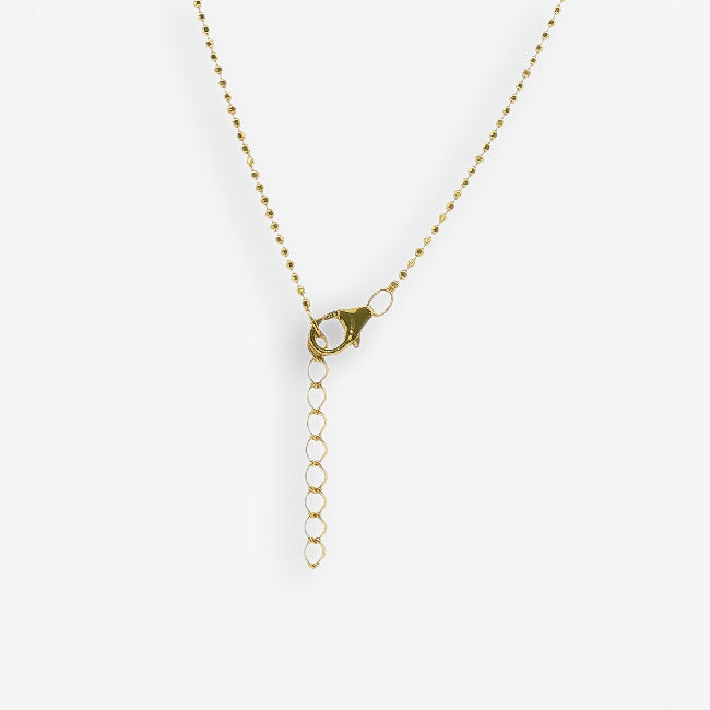 Grace & Co Gold 18+2 Beaded Chain Necklace