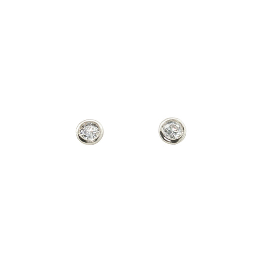 Grace & Co Gold Tiny CZ Stud Earrings