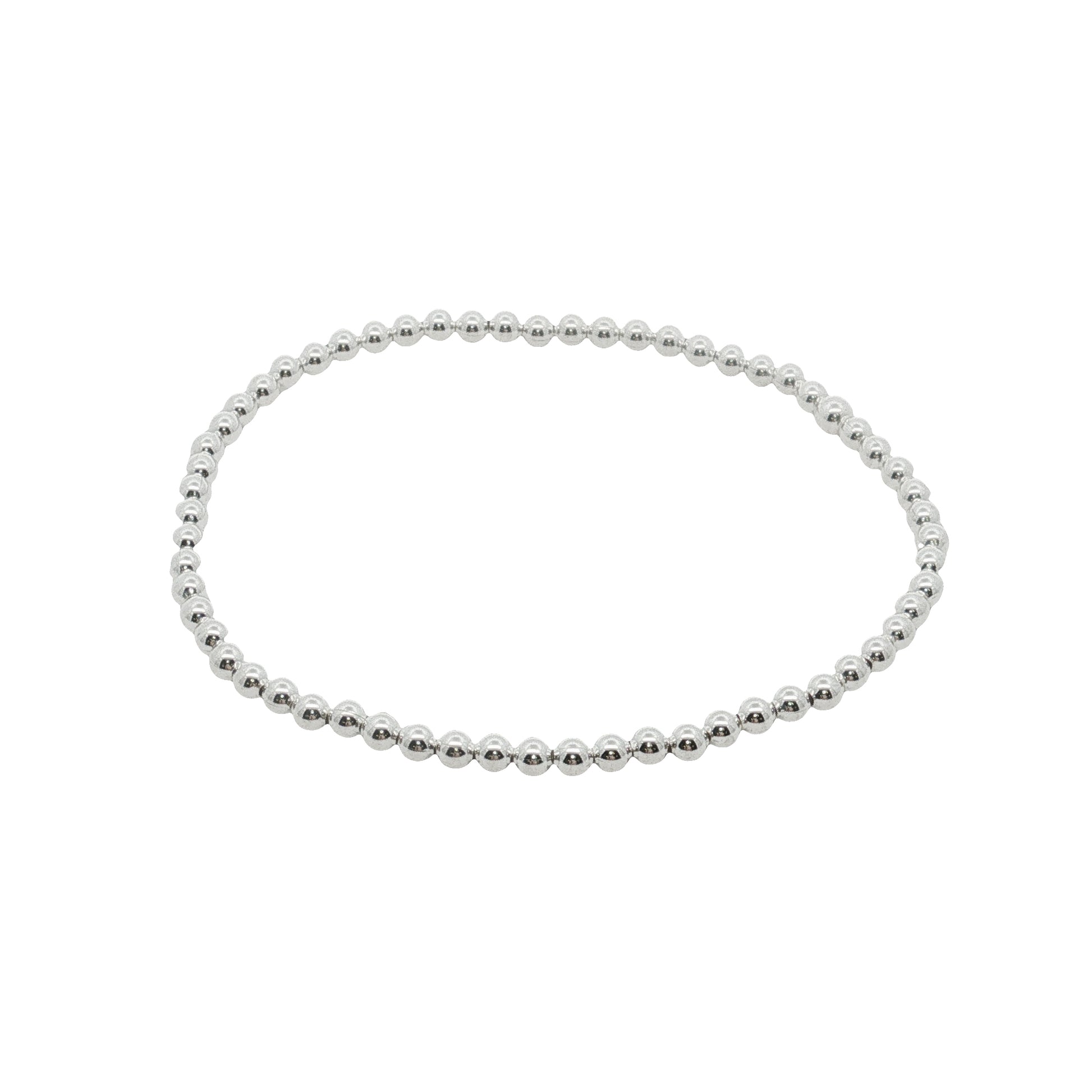 Grace & Co Silver Ball Elastic Bracelet, 18cm