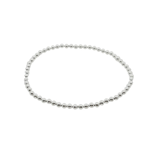 Grace & Co Silver Ball Elastic Bracelet, 18cm