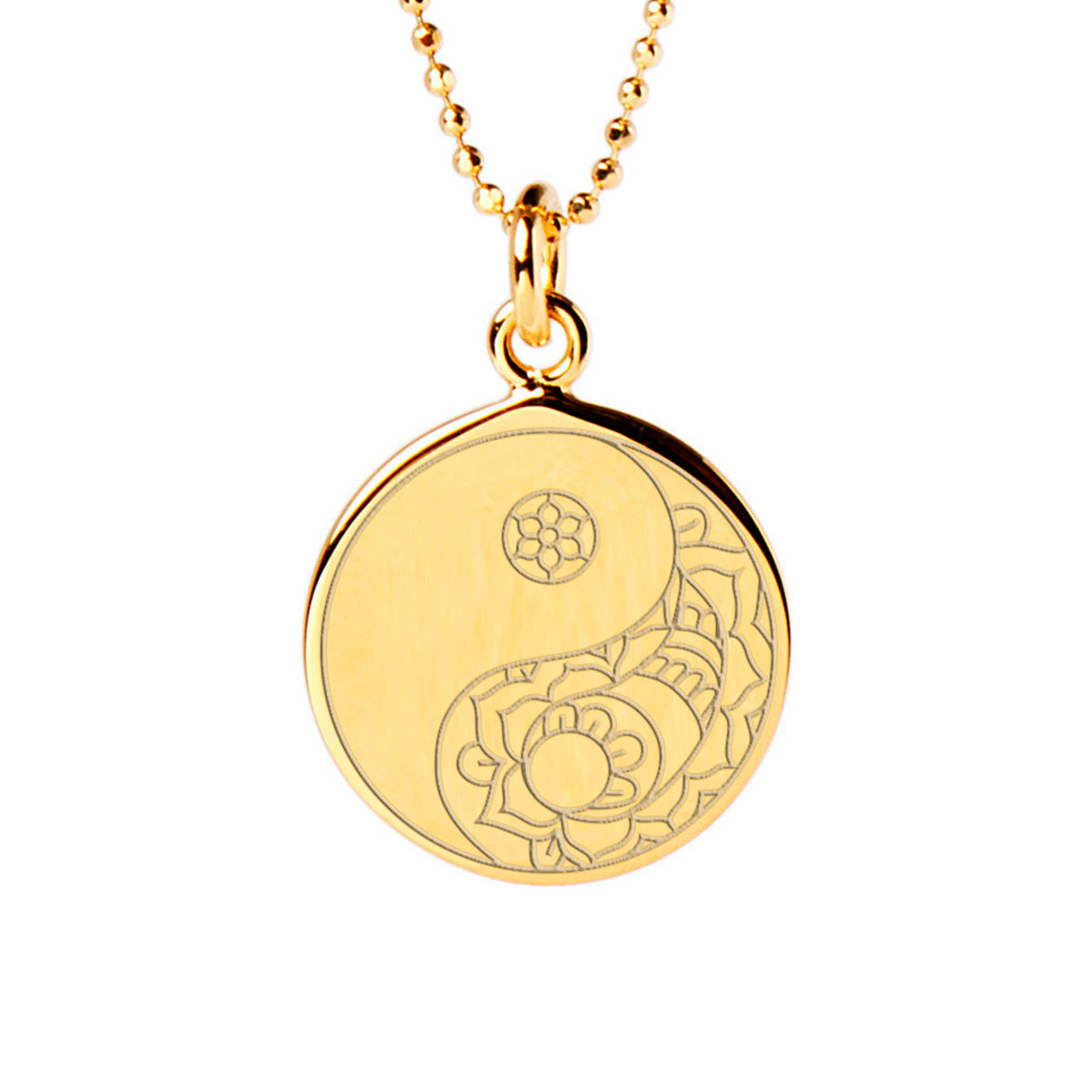 Mantra Jewellery Balance Disc Necklace in Gold