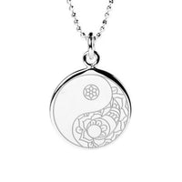 Balance Disc Necklace in Sterling Silver