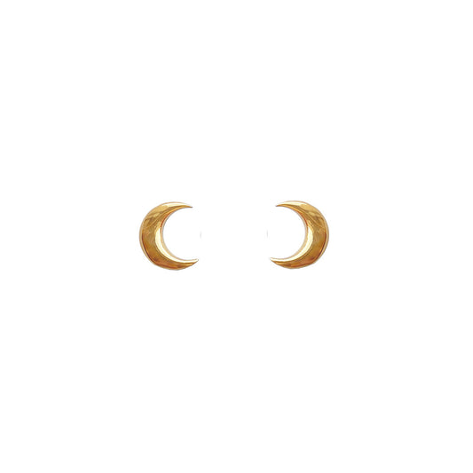 Mantra Jewellery Crescent Moon Earrings in Gold
