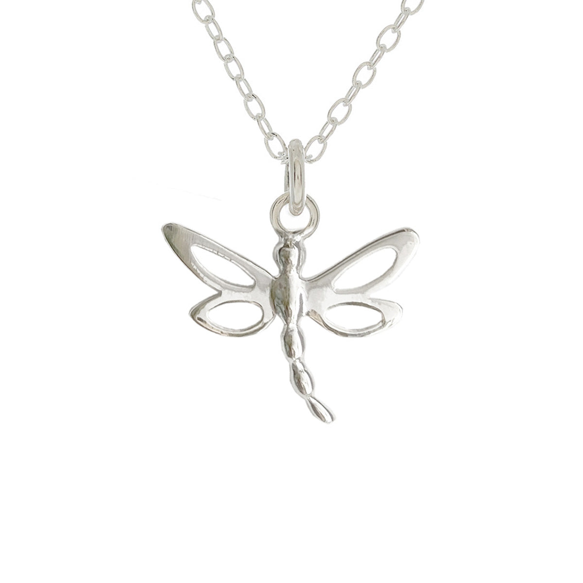 Mantra Jewellery Dragonfly Necklace in Sterling Silver