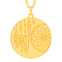 Dreamcatcher myMantra Necklace in Gold, 80cm