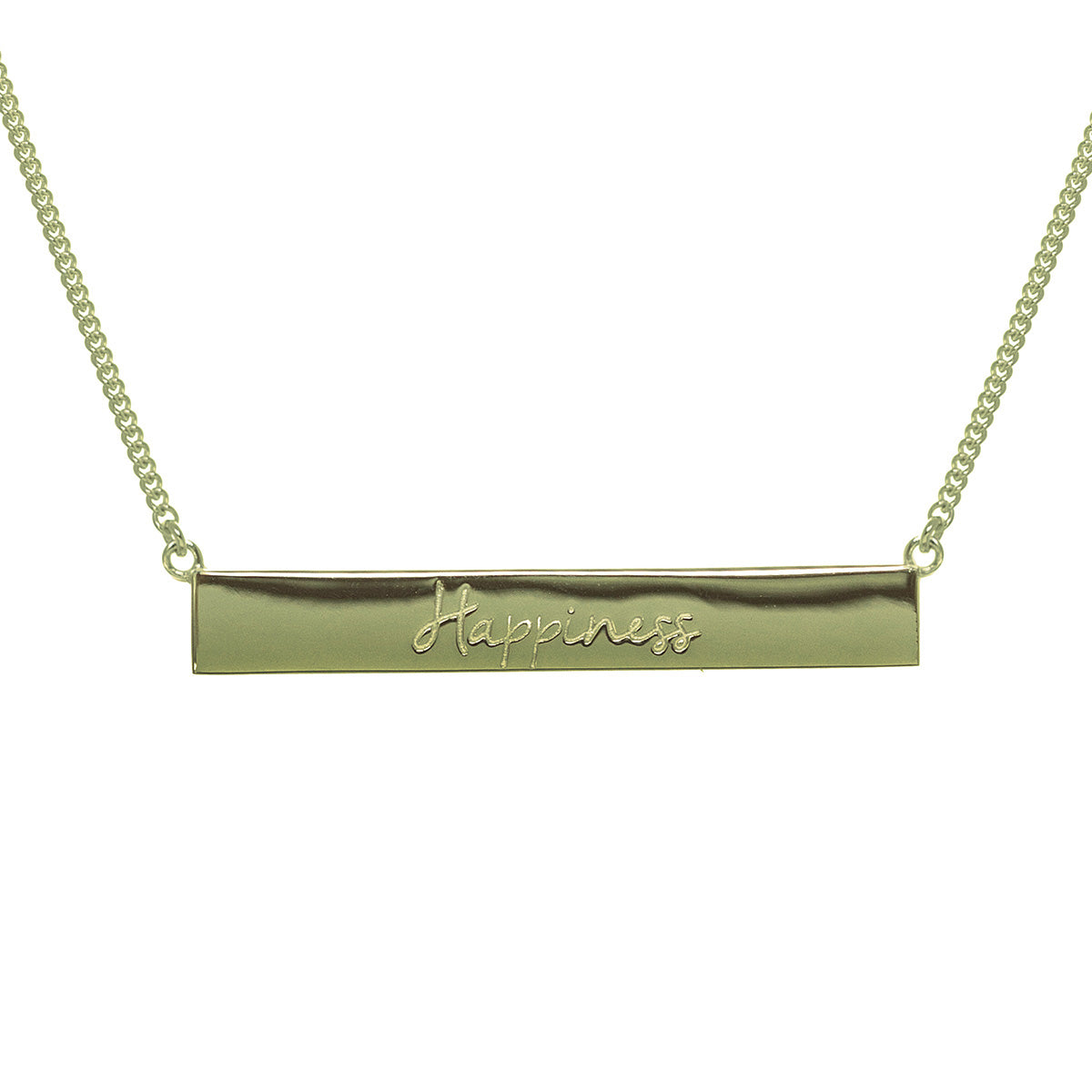 Mantra Jewellery Happiness Bar Necklace in Gold