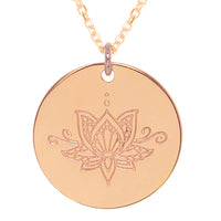 Ornate Lotus myMantra Necklace in Rose Gold, 80cm