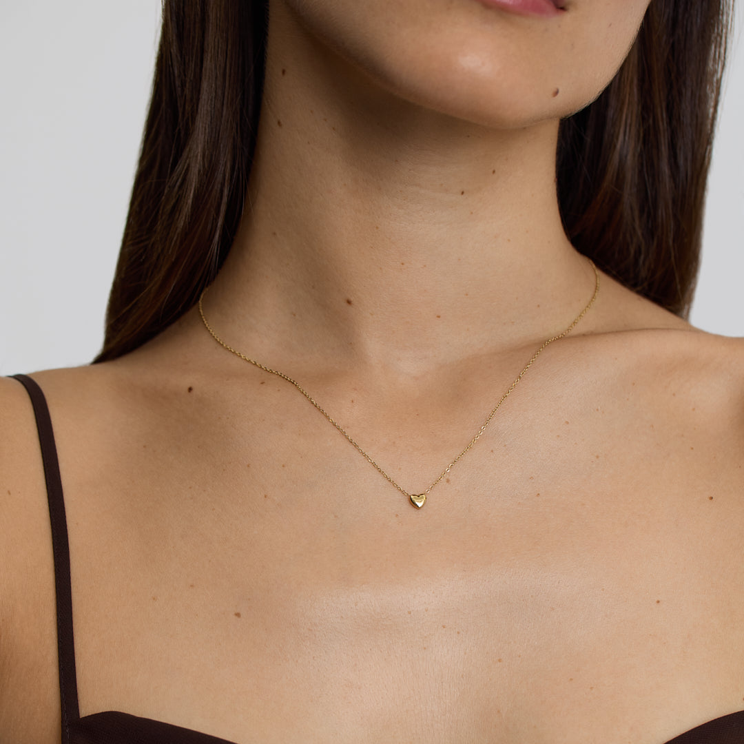 D.Louise Gold Mini Heart Necklace