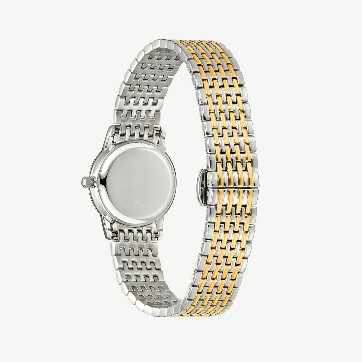 D.LOUISE Classic Link Round Bi-Metal Watch
