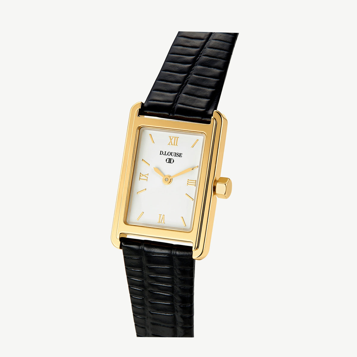 Classic Leather Rectangle Watch