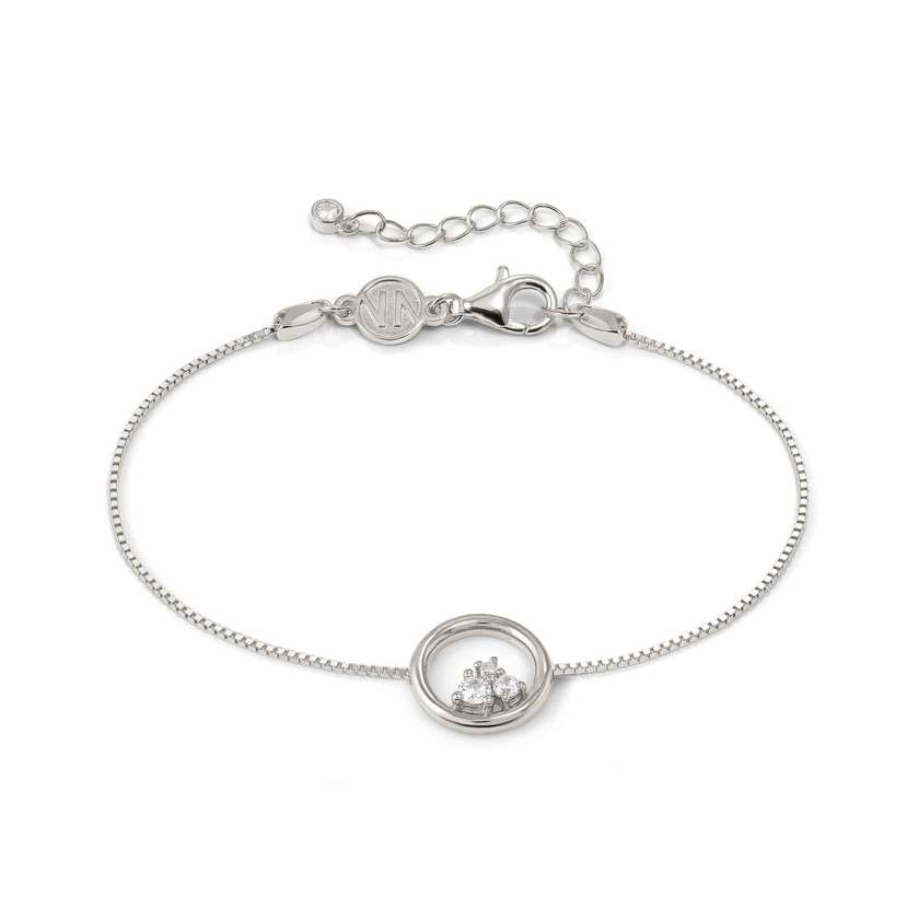 Nomination Dreams Beats Circle Bracelet in Silver with CZ