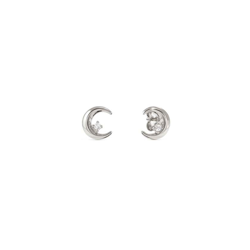 Nomination Dreams Beats Moon Earrings in Silver with CZ