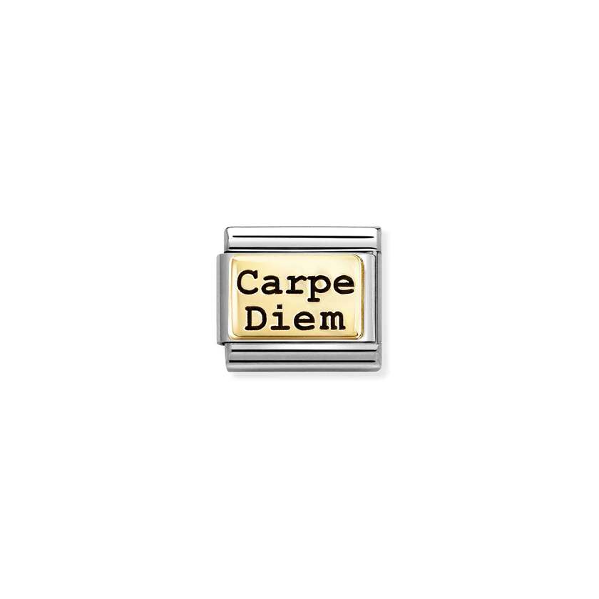Nomination Gold Enamel Carpe Diem Graduation Charms