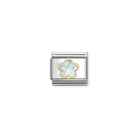 Classic Gold and Faceted CZ White Flower & Nature Charms