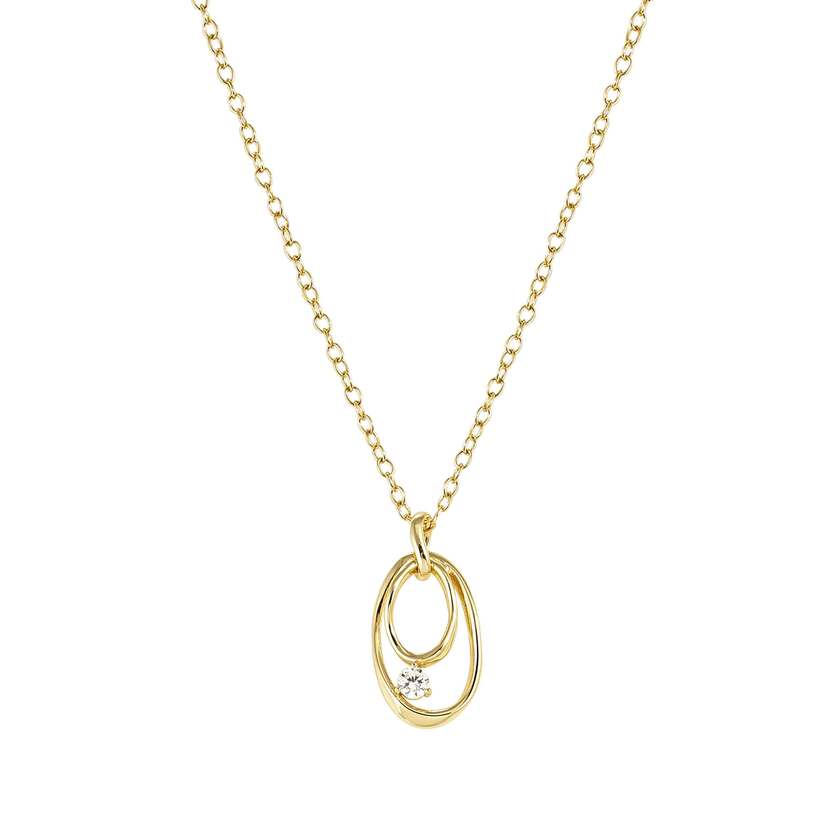 Nomination My Rebel Art Necklace in Gold with Oval CZ