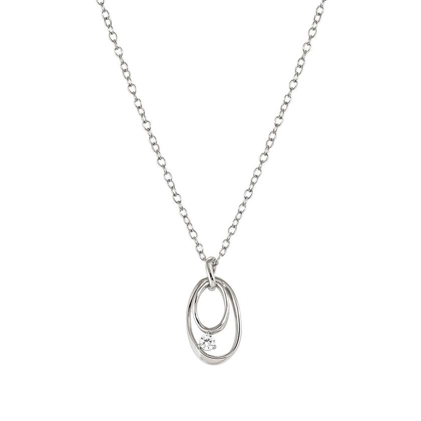 Nomination My Rebel Art Necklace in Silver with Oval CZ