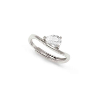 My Rebel Art Ring in Silver with Oval CZ