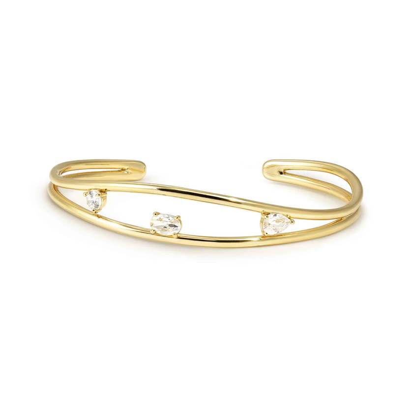 Nomination My Rebel Art Small Bangle in Gold with Oval CZ