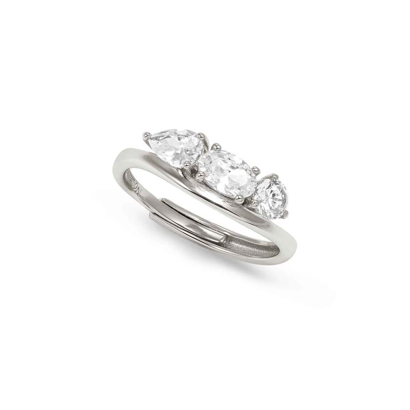 Nomination My Rebel Art Trilogy Ring in Silver with Oval CZ